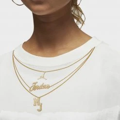 Γυναικεία Jordan (Her)itage Gold Chain Γυναικείο T-Shirt SAIL -Γυναικεία Ρούχα Εκπτώσεις jordan w j her chain tee core 2