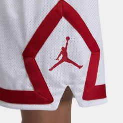 Γυναικεία Jordan Heritage Diamond Γυναικείο Σορτς WHITE/GYM RED -Γυναικεία Ρούχα Εκπτώσεις jordan w j heritage diamond s cor 3