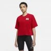 Γυναικεία Jordan Essential Boxy Γυναικείο Crop Top UNIVERSITY RED -Γυναικεία Ρούχα Εκπτώσεις jordan w j ss essential boxy tee