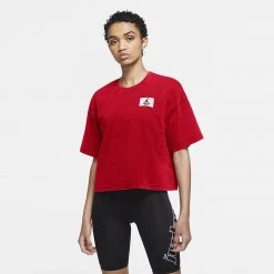 Γυναικεία Jordan Essential Boxy Γυναικείο Crop Top UNIVERSITY RED
