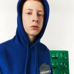 Γυναικεία Lacoste X Minecraft Unisex Μπλούζα με Κουκούλα BLUE 10 Γυναικεία Lacoste X Minecraft Unisex Μπλούζα με Κουκούλα BLUE -Γυναικεία Ρούχα Εκπτώσεις lacoste x minecraft hooded cotton fleece hoodie 2