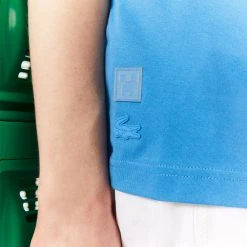 Γυναικεία Lacoste X Minecraft Unisex T-shirt Blue -Γυναικεία Ρούχα Εκπτώσεις lacoste x minecraft t shirt 11