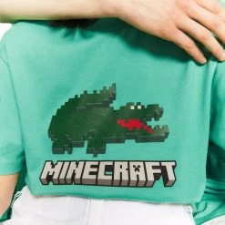 Γυναικεία Lacoste X Minecraft Unisex T-shirt GREEN -Γυναικεία Ρούχα Εκπτώσεις lacoste x minecraft t shirt 15