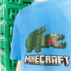 Γυναικεία Lacoste X Minecraft Unisex T-shirt Blue -Γυναικεία Ρούχα Εκπτώσεις lacoste x minecraft t shirt 9