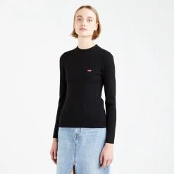 Levi's Levi’s Crew Rib Γυναικεία Μπλούζα BLACKS