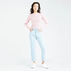 Levi's Crew Rib Coral Blush Γυναικεία Μπλούζα REDS -Γυναικεία Ρούχα Εκπτώσεις levis crew rib sweater coral blush 3