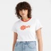 Levi's Γυναικεία Levis Graphic Jordie Poster Logo Γυναικείο T-shirt NEUTRALS