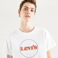 Levi's Graphic Varsity Γυναικεία Μπλούζα NEUTRALS -Γυναικεία Ρούχα Εκπτώσεις levis graphic varsity tee new circle 2