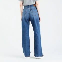 Γυναικεία Levi's High Loose Show Off Γυναικείο Τζιν Παντελόνι DARK INDIGO - WORN IN -Γυναικεία Ρούχα Εκπτώσεις levis high loose show off 2