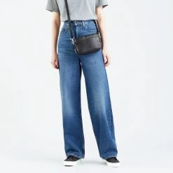 Γυναικεία Levi's High Loose Show Off Γυναικείο Τζιν Παντελόνι DARK INDIGO - WORN IN
