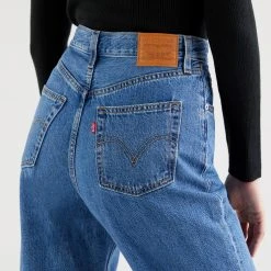 Levi's Γυναικεία Levis High Loose Taper Hold My Purse Γυναικείο Τζιν Παντελόνι MED INDIGO - FLAT FINISH -Γυναικεία Ρούχα Εκπτώσεις levis high loose taper hold my purse 4