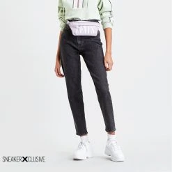 Γυναικεία Levi's High Waisted Tapered Jeans Γυναικείο Τζιν Παντελόνι BLACKS