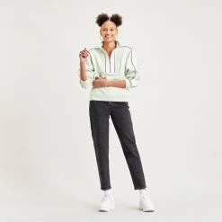 Γυναικεία Levi's High Waisted Tapered Jeans Γυναικείο Τζιν Παντελόνι BLACKS -Γυναικεία Ρούχα Εκπτώσεις levis high waisted mom jean bomb dot 4