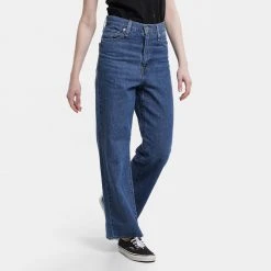 Levi's Γυναικεία Levis High Waisted Straight Joe Flush Γυναικείο Τζιν Παντελόνι DARK INDIGO - FLAT FINISH 8 Levi's Γυναικεία Levis High Waisted Straight Joe Flush Γυναικείο Τζιν Παντελόνι DARK INDIGO - FLAT FINISH -Γυναικεία Ρούχα Εκπτώσεις levis high waisted straight personal 2