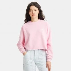 Levi's Γυναικεία Levis Laundry Day Γυναικείο Φούτερ REDS