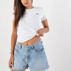 Γυναικεία Levi's Γυναικείο T-Shirt NEUTRALS -Γυναικεία Ρούχα Εκπτώσεις levis perfect tee white cn100xx 1