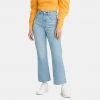 Levi's Γυναικεία Levis Ribcage Crop Boot Jazz Away Γυναικείο Τζιν Παντελόνι MED INDIGO - WORN IN
