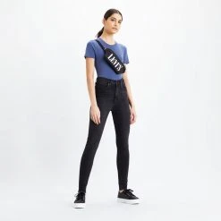 Γυναικεία Levi's Rib Baby Tee Γυναικείο T-Shirt BLUES 7 Γυναικεία Levi's Rib Baby Tee Γυναικείο T-Shirt BLUES -Γυναικεία Ρούχα Εκπτώσεις levis ss rib baby tee blue indigo 3