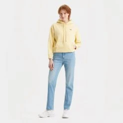 Levi's Standard Γυναικεία Μπλούζα με Κουκούλα NEUTRALS -Γυναικεία Ρούχα Εκπτώσεις levis standard hoodie sunlight 3