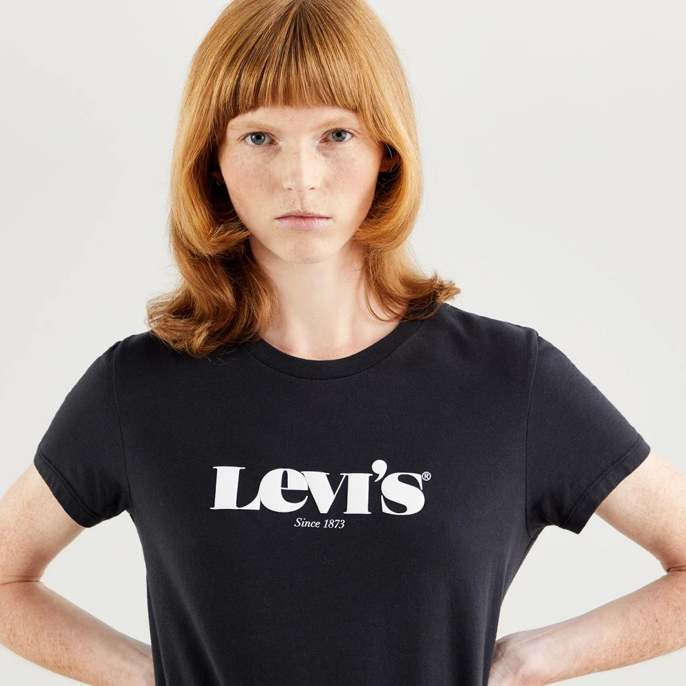 Levi's Levis The Perfect Tee New Logo Γυναικεία Μπλούζα BLACKS 2 Levi's Levis The Perfect Tee New Logo Γυναικεία Μπλούζα BLACKS - Image 2