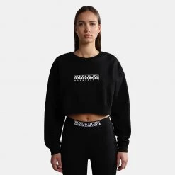 Napapijri B-Box Γυναικεία Μπλούζα με Μακρύ Μανίκι BLACK 041
