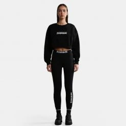 Napapijri B-Box Γυναικεία Μπλούζα με Μακρύ Μανίκι BLACK 041 -Γυναικεία Ρούχα Εκπτώσεις napapijri b box w crop c s 3 black 041 3