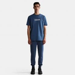 Γυναικεία Napapijri S-Box Unisex T-shirt BLUE ENSIGN -Γυναικεία Ρούχα Εκπτώσεις napapijri s box ss 3 blue ensign 3