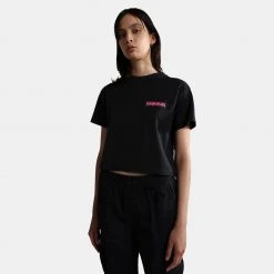 Γυναικεία Napapijri S-Rope Γυναικείο Crop Top BLACK 041