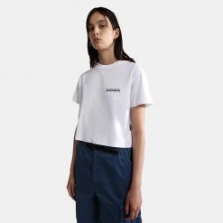 Γυναικεία Napapijri S-Rope Γυναικείο Crop Top BRIGHTWHITE 002