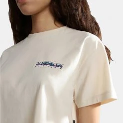 Γυναικεία Napapijri S-Rope Γυναικείο Crop Top WHITECAP GRAY -Γυναικεία Ρούχα Εκπτώσεις napapijri s rope ss crop whitecap gray 2