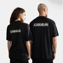 Γυναικεία Napapijri S-Telemark Unisex T-shirt BLACK 041 -Γυναικεία Ρούχα Εκπτώσεις napapijri s telemark ss black 041 1