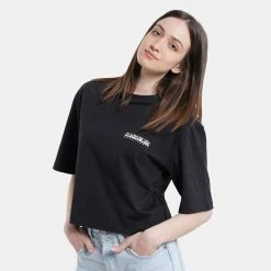 Γυναικεία Napapijri S-Veny Γυναικείο Τ-Shirt BLACK 041 -Γυναικεία Ρούχα Εκπτώσεις napapijri s veny cropped black 041 3
