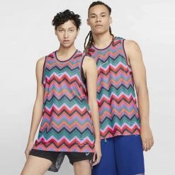 Γυναικεία Nike Dri-Fit Basketball Jersey Unisex Αμάνικη Μπλούζα TEAM ORANGE/UNIVERSITY RED/WHITE