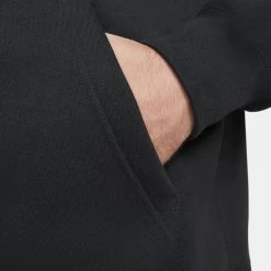 Γυναικεία Nike Sportswear Club Unisex Μπλούζα με Κουκούλα BLACK/BLACK/WHITE -Γυναικεία Ρούχα Εκπτώσεις nike m nsw club hoodie po bb 20