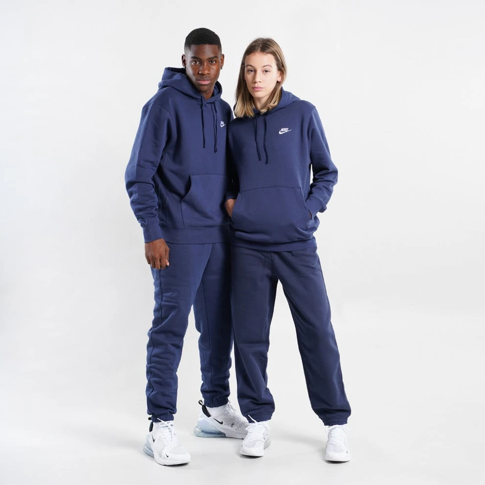 Γυναικεία Nike Sportswear Club Unisex Μπλούζα με Κουκούλα MIDNIGHT NAVY/MIDNIGHT NAVY/WHITE