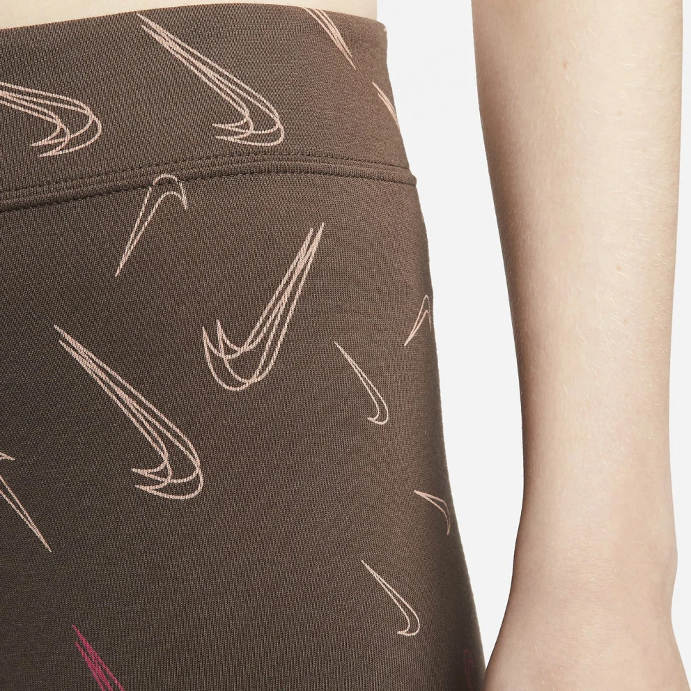 Γυναικεία Nike Sportswear Γυναικείο Biker Σορτς BAROQUE BROWN/WHITE 4 Γυναικεία Nike Sportswear Γυναικείο Biker Σορτς BAROQUE BROWN/WHITE - Image 4