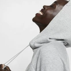 Nike Sportswear Essential Γυναικεία Μπλούζα με Κουκούλα DK GREY HEATHER/WHITE -Γυναικεία Ρούχα Εκπτώσεις nike sportswear essential 11