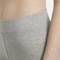 Γυναικεία Nike Sportswear Essential Γυναικείο Biker Σορτς DK GREY HEATHER/WHITE -Γυναικεία Ρούχα Εκπτώσεις nike sportswear essential 23