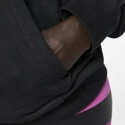 Nike Sportswear Essential Γυναικεία Μπλούζα με Κουκούλα BLACK/WHITE -Γυναικεία Ρούχα Εκπτώσεις nike sportswear essential 3