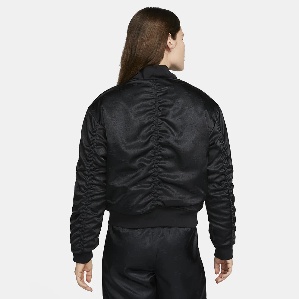 Nike Air Sportswear Bomber Γυναικεία Ζακέτα BLACK/BLACK/WHITE 2 Nike Air Sportswear Bomber Γυναικεία Ζακέτα BLACK/BLACK/WHITE - Image 2