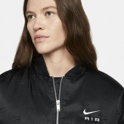 Nike Air Sportswear Bomber Γυναικεία Ζακέτα BLACK/BLACK/WHITE 8 Nike Air Sportswear Bomber Γυναικεία Ζακέτα BLACK/BLACK/WHITE -Γυναικεία Ρούχα Εκπτώσεις nike w nsw air bmbr jkt 2