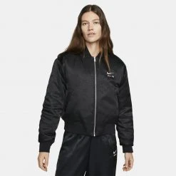 Nike Air Sportswear Bomber Γυναικεία Ζακέτα BLACK/BLACK/WHITE