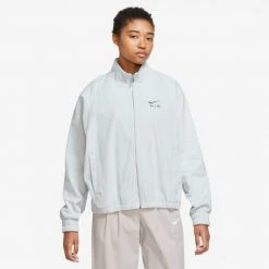 Γυναικεία Nike W Nsw Air Cord Flc Fz Jkt PURE PLATINUM/FLAT PEWTER/FLAT PEWTER