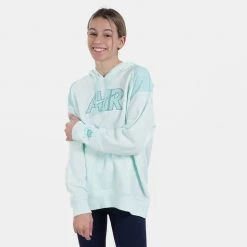 Nike Air Γυναικεία Μπλούζα με Κουκούλα BARELY GREEN/LIGHT DEW/WASHED TEAL -Γυναικεία Ρούχα Εκπτώσεις nike w nsw air flc hoodie 7