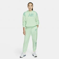 Γυναικεία Nike Air Γυναικείο Παντελόνι Φόρμας BARELY GREEN/LIGHT DEW/WASHED TEAL -Γυναικεία Ρούχα Εκπτώσεις nike w nsw air flc pant 4