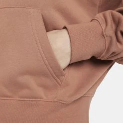Nike Sportswear Air Fleece Top Γυναικεία Ζακέτα MINERAL CLAY/RED BARK/PINK OXFORD -Γυναικεία Ρούχα Εκπτώσεις nike w nsw air flc top fz 10