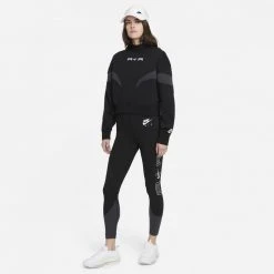 Γυναικεία Nike Air Γυναικείο Ψηλόμεσο Κολάν BLACK/DK SMOKE GREY/WHITE -Γυναικεία Ρούχα Εκπτώσεις nike w nsw air hr lggng 5