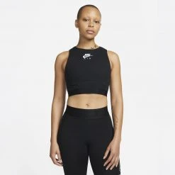 Γυναικεία Nike Sportswear Air Rib Γυναικείο Crop Tank Top Black/White