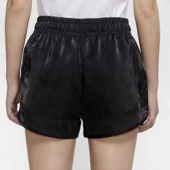 Γυναικεία Nike Sportswear Air Short Sheen Γυναικείο Σορτς BLACK/WHITE -Γυναικεία Ρούχα Εκπτώσεις nike w nsw air short sheen 2