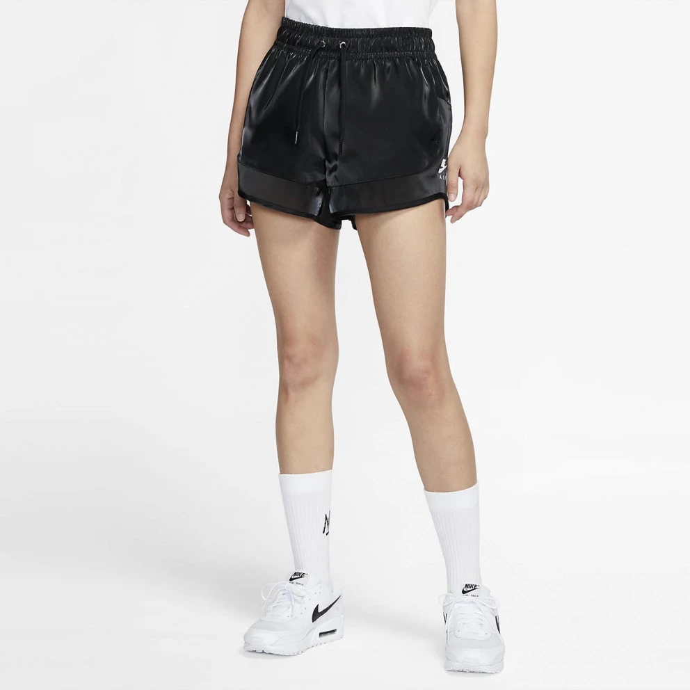 Γυναικεία Nike Sportswear Air Short Sheen Γυναικείο Σορτς BLACK/WHITE
